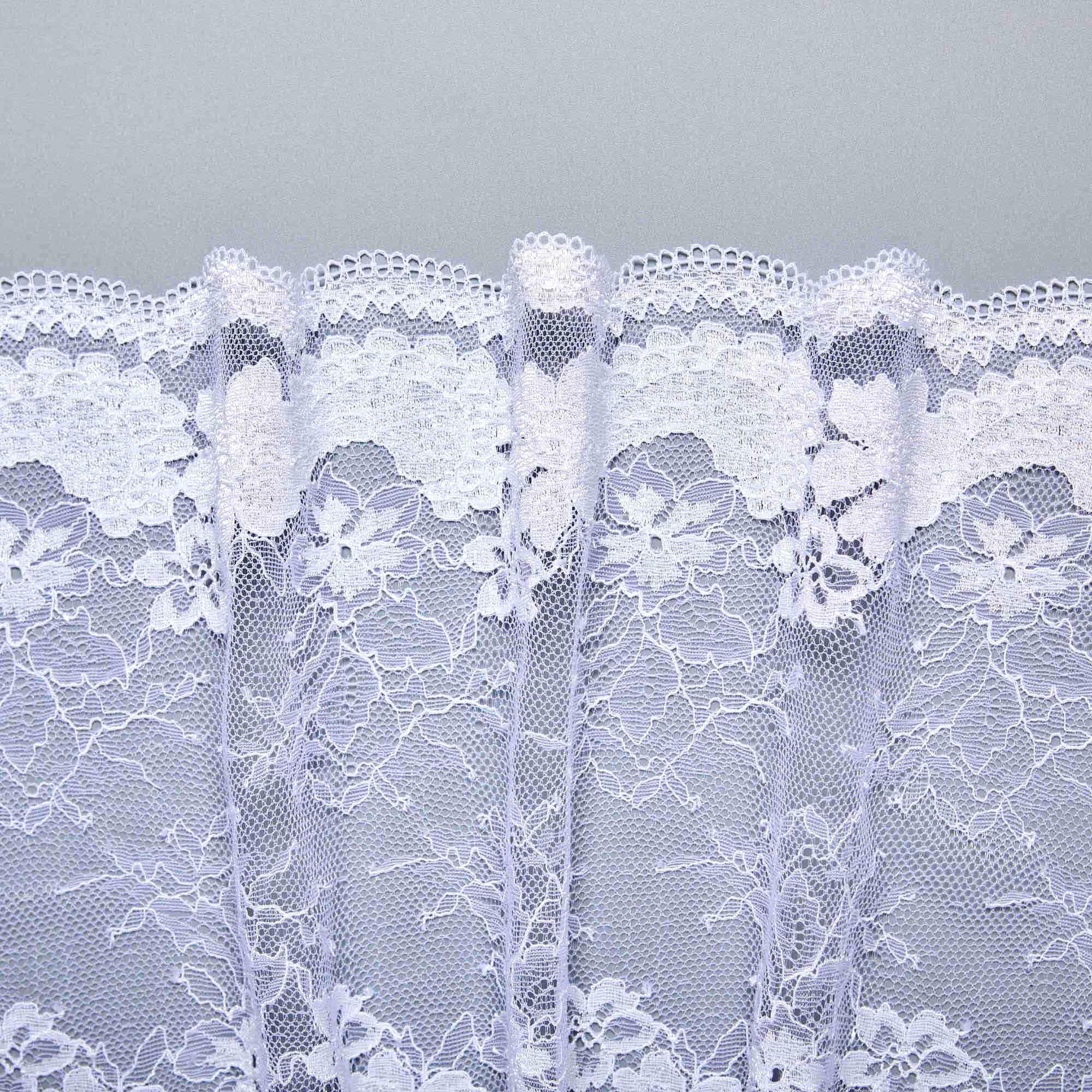 Кружево Эластичное HS301M (Белый, Стандарт, БП)
