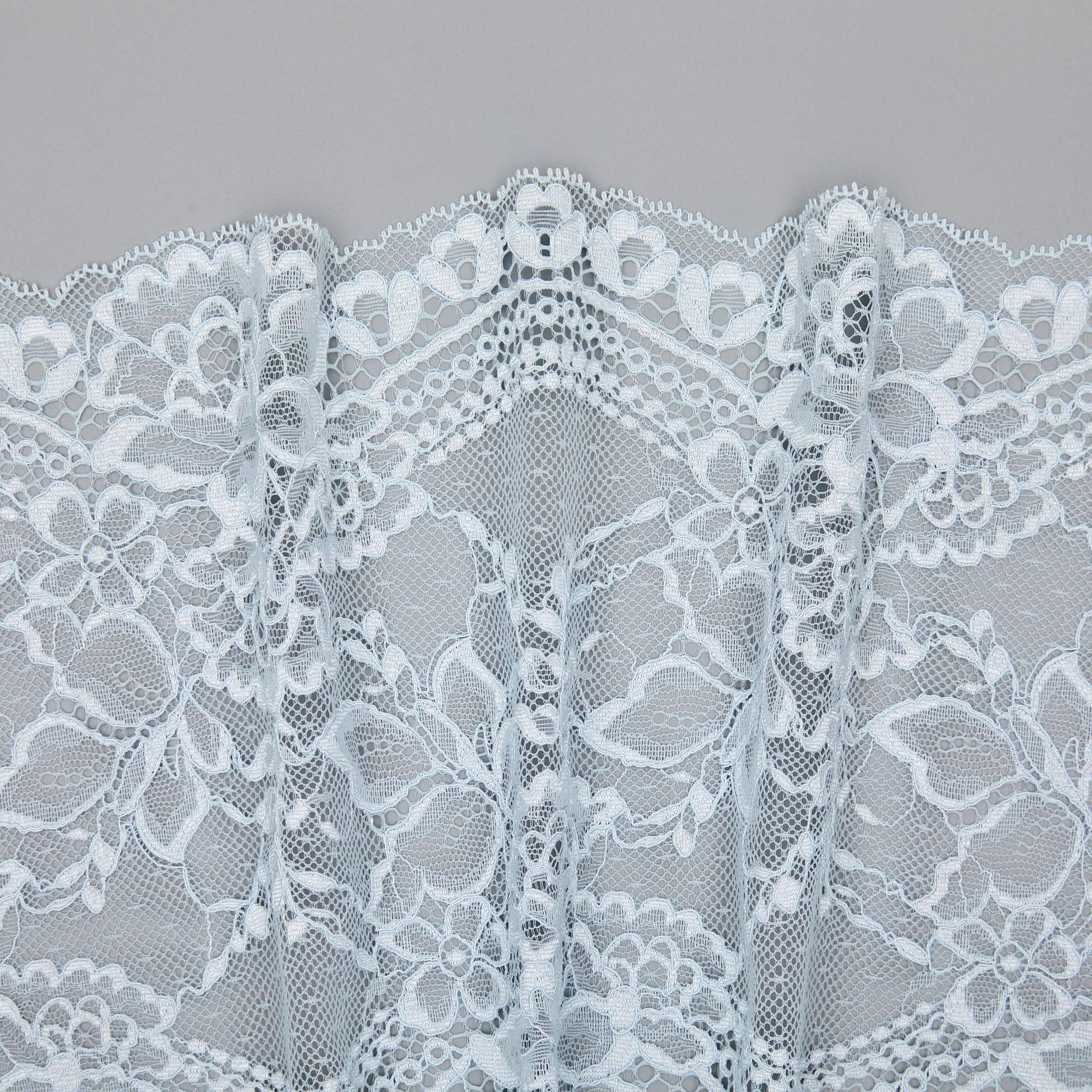 Кружево Эластичное J6046HAA (Голубой, FAD211044A, БП)