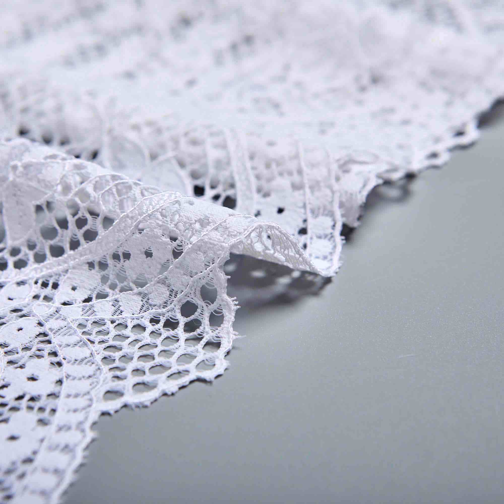 Кружево Эластичное HD090A (Белый, Стандарт, БП)