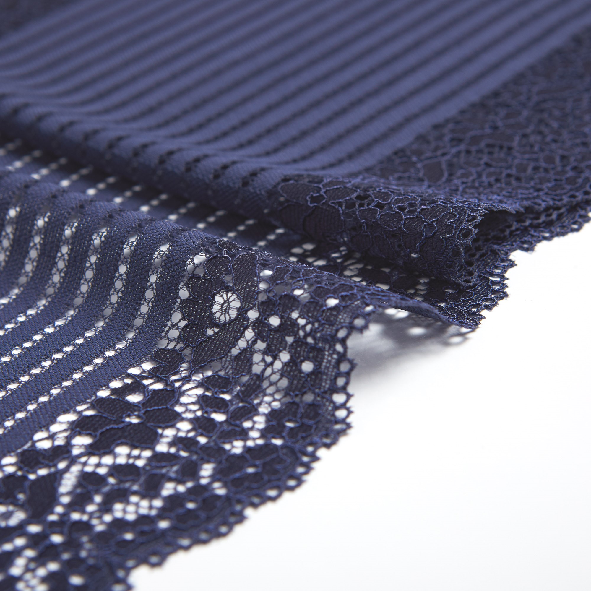 Кружево эластичное H6072M (Синий, LL007614A, БП)