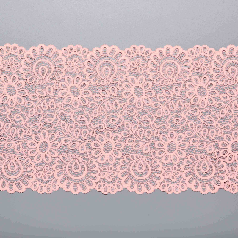 Кружево Эластичное L07725D (Коралловый, Q160328162-1C, БП)
