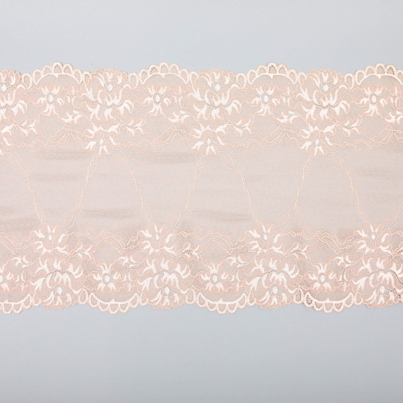 Кружево Эластичное 6348 (Бежевый, QH190728259B, БП)