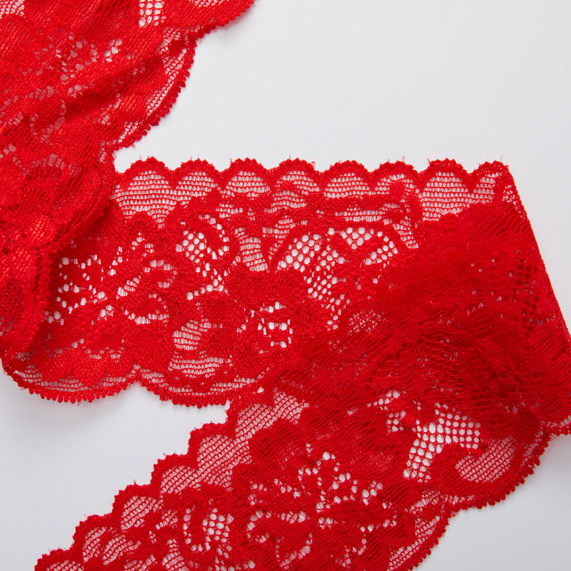 Кружево эластичное узкое 39225BH (Красный, 671247B, БП)