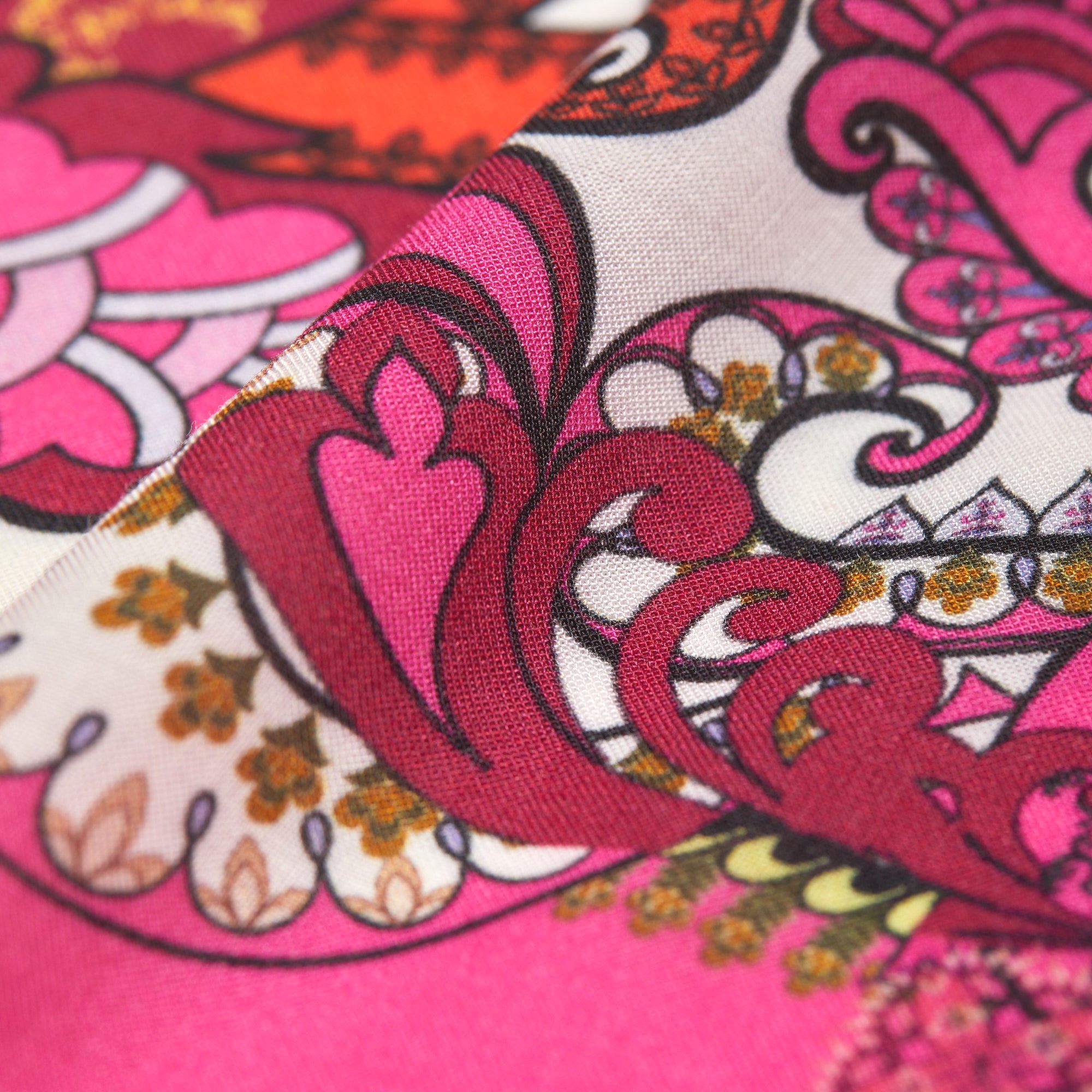 Вискоза тканая принт ALEX (Фуксия, D10505 var.RRGB1, БП)