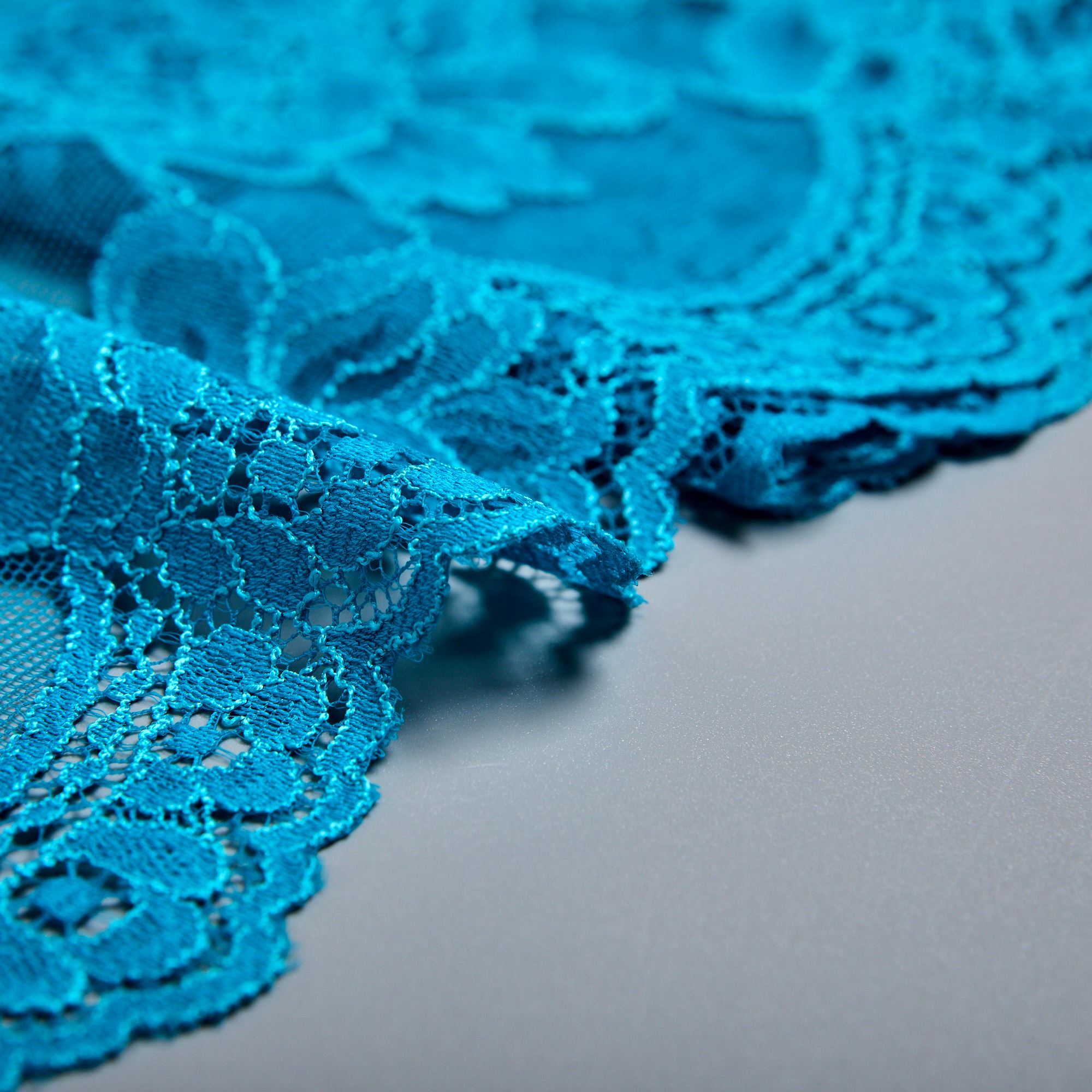 Кружево Эластичное M05265.15 (Бирюзовый, LAGON DU B33825, БП)