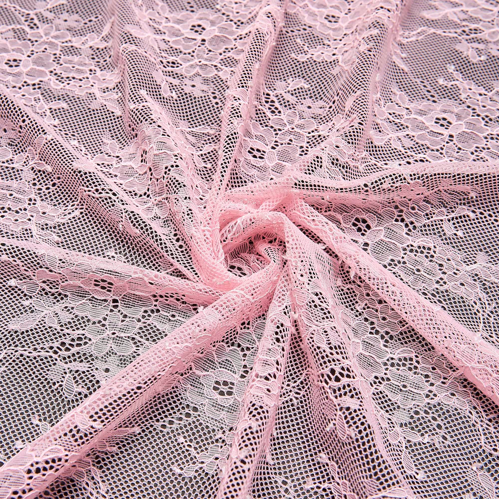 Кружевное Эластичное Полотно E1011A (Розовый, R0010220, БП)