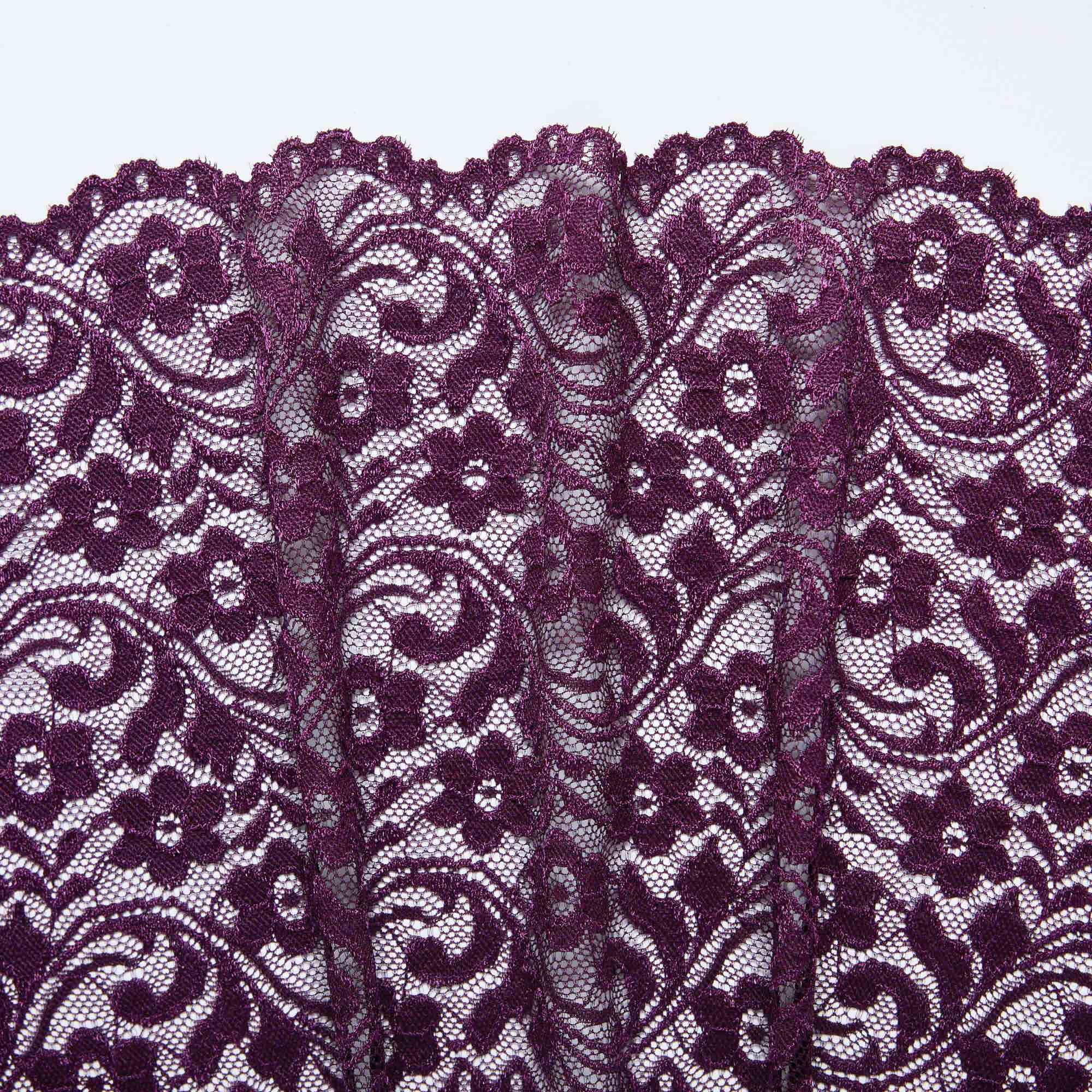 Кружево Эластичное 727 (Бордовый, HJ942STA, БП)