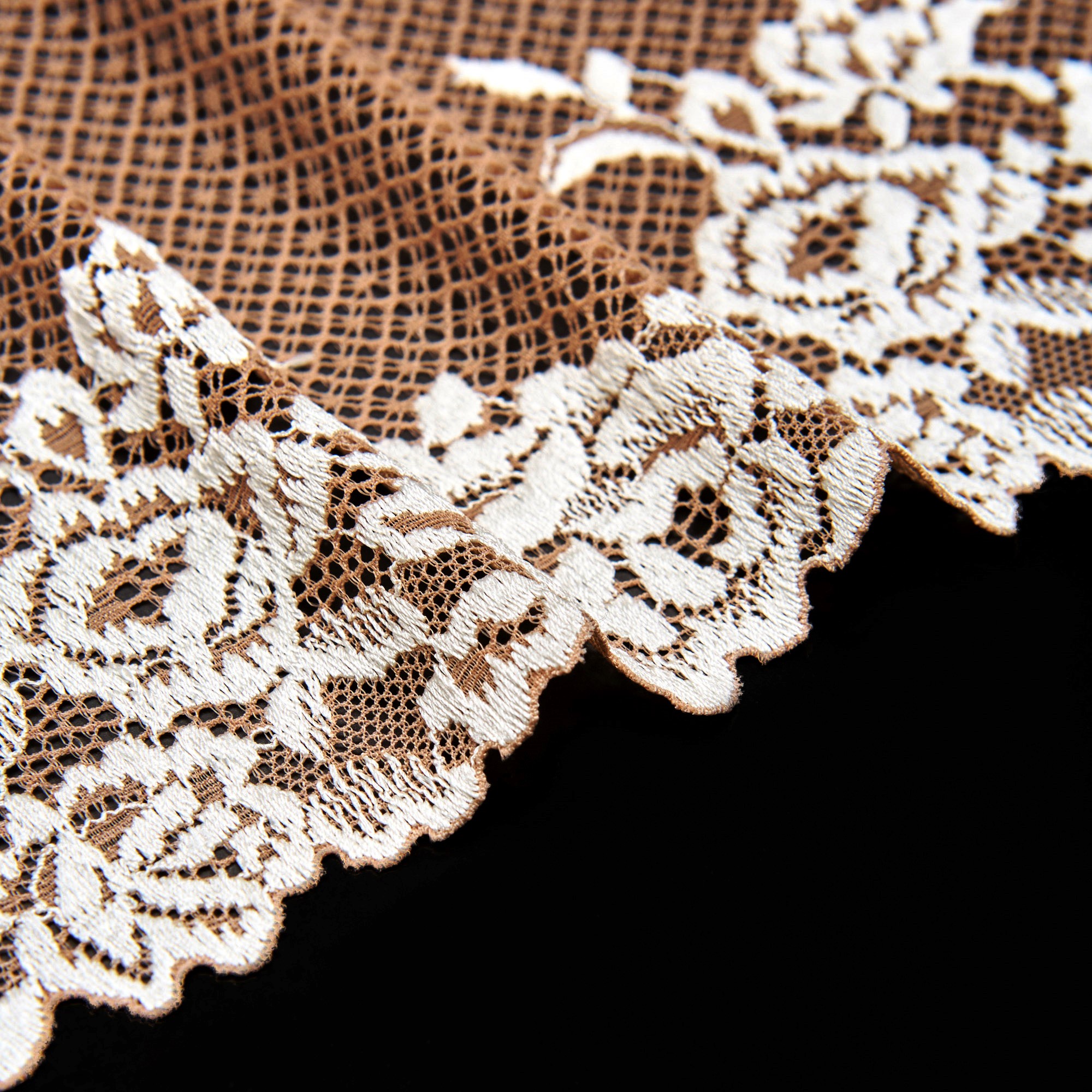 Кружево эластичное V63748 (Бежевый, QH211202170A, 15-1315/11-0602)