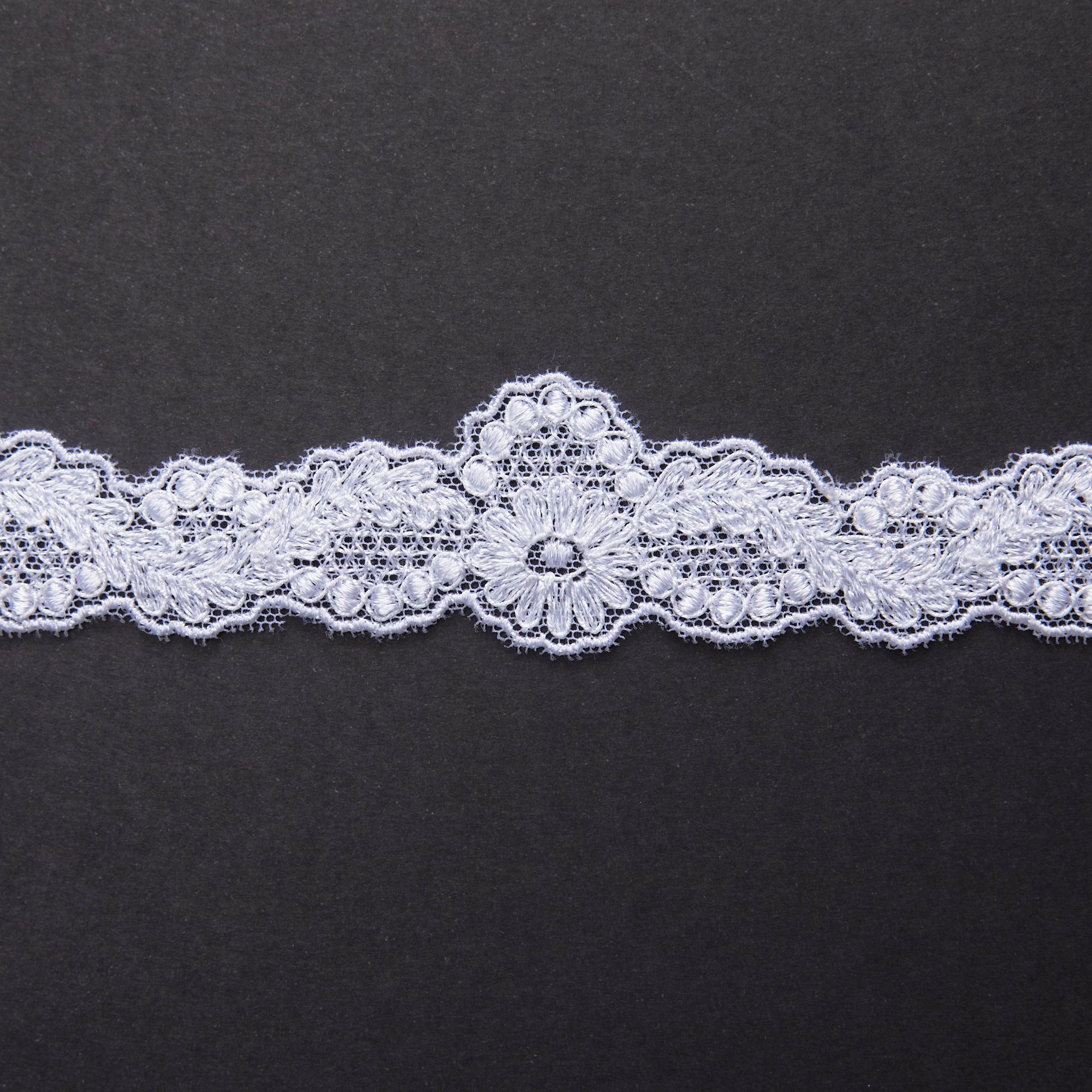 Вышивка На Сетке Неэластичной Узкая 422844 (Белый, col. 1/1636-14, БП)