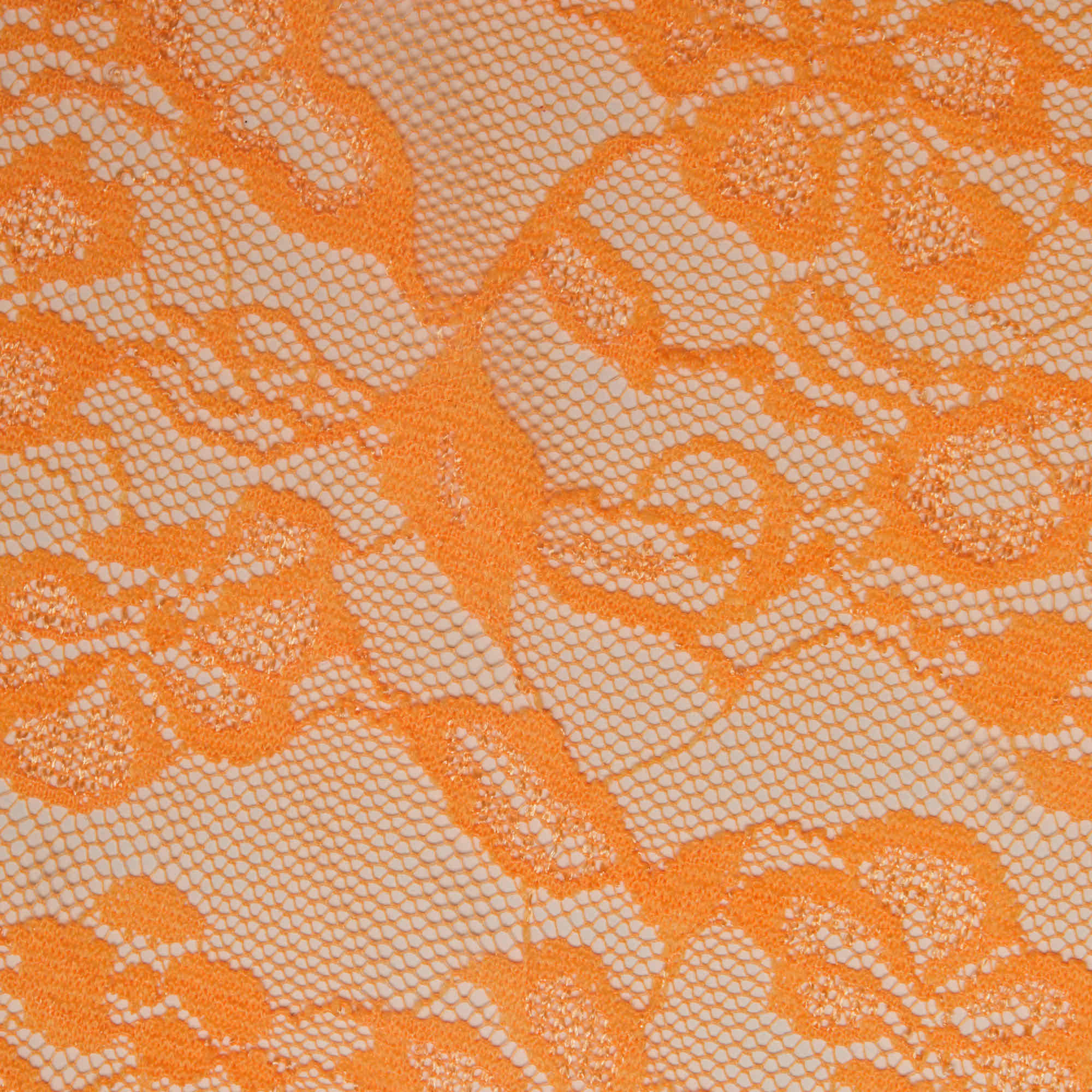 Кружевное Эластичное Полотно L02116D (Оранжевый, neon orange, БП)