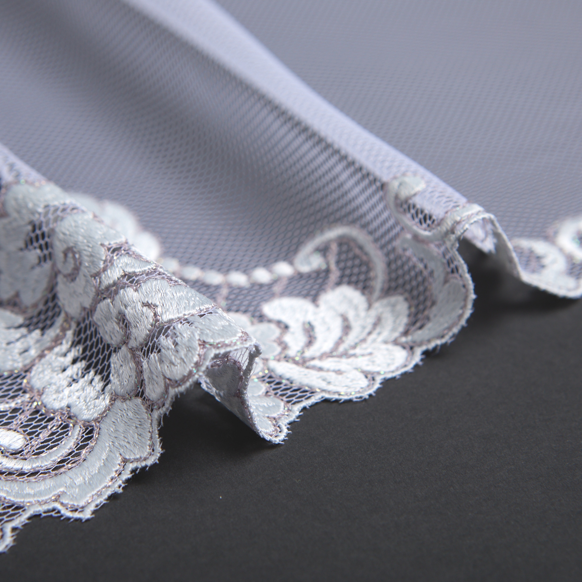 Вышивка На Сетке Неэластичной 412104 (Белый, K47808, БП)