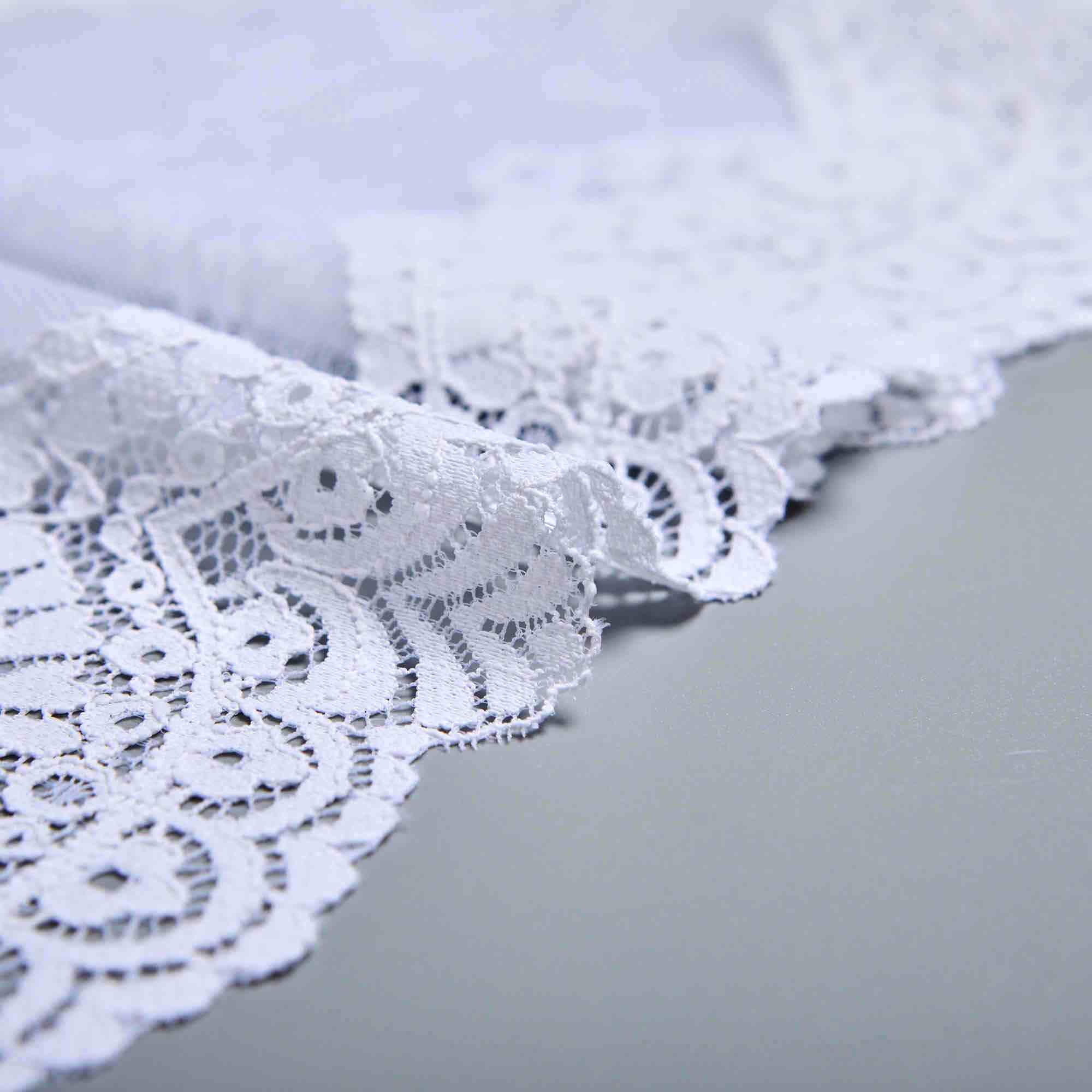 Кружево Эластичное HR090M (Белый, Стандарт, БП)
