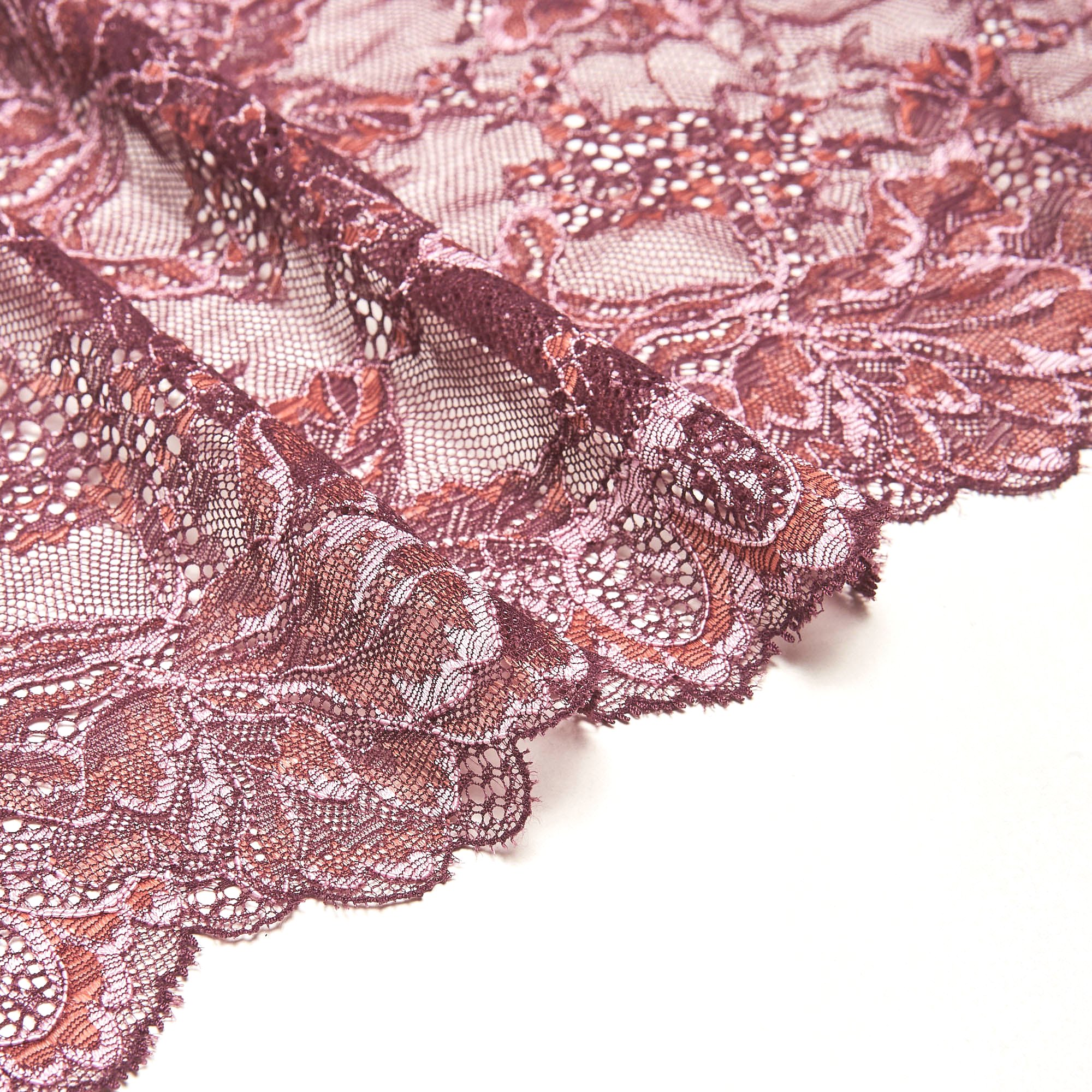 Кружево Эластичное J60261RA (Бордовый, FAD202968A, БП)