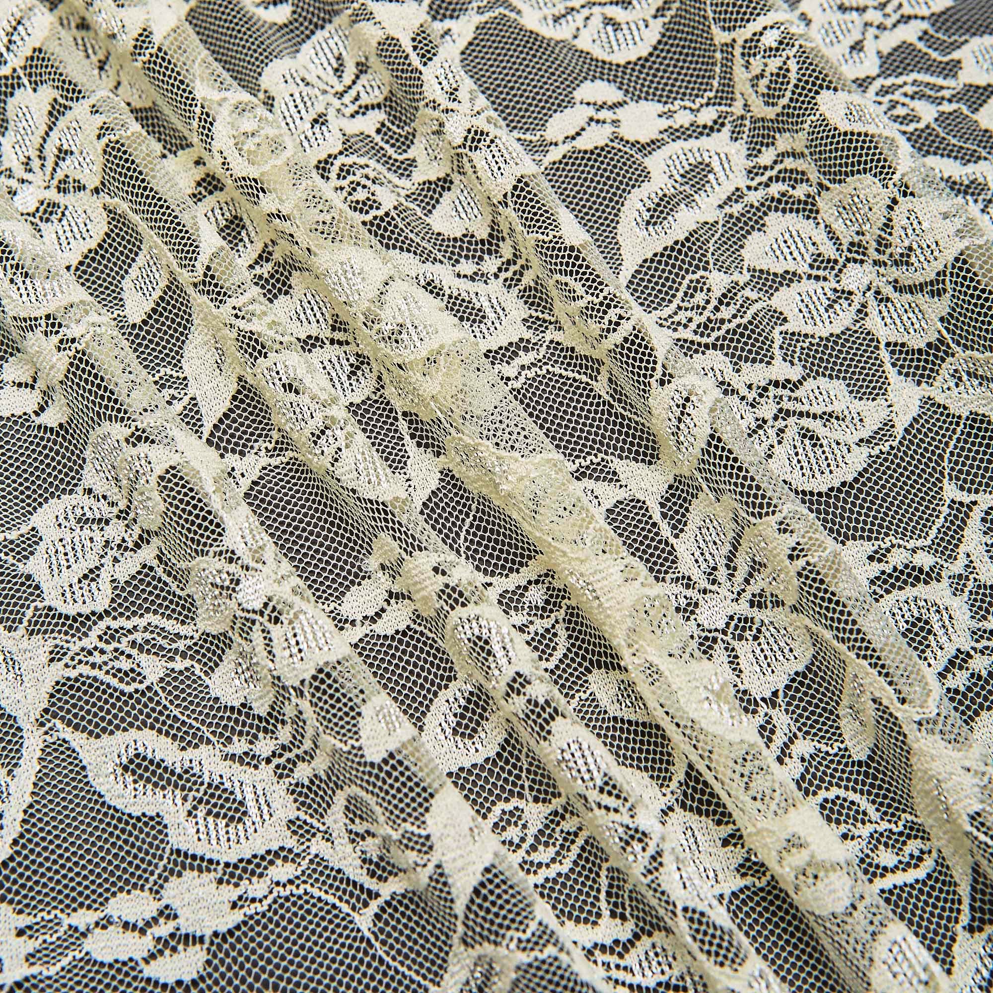 Кружевное Эластичное Полотно L02116D (Айвори, Q150304040, БП)