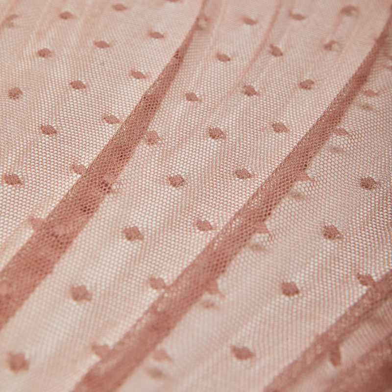 Сетка Эластичная В Мушку 66039 (Бежевый, QH180710299C, БП)