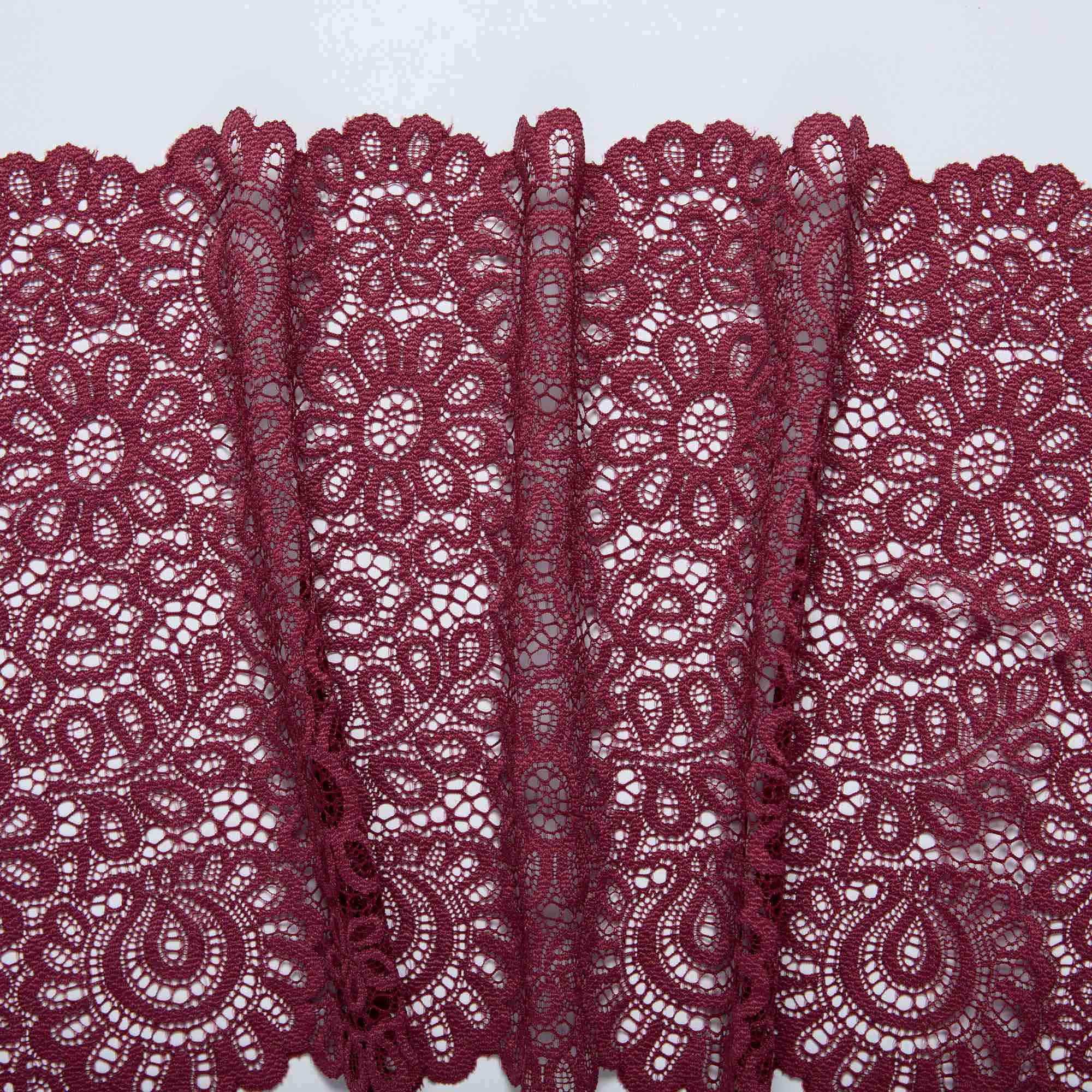 Кружево Эластичное L07725D (Бордовый, SH180717049A, БП)