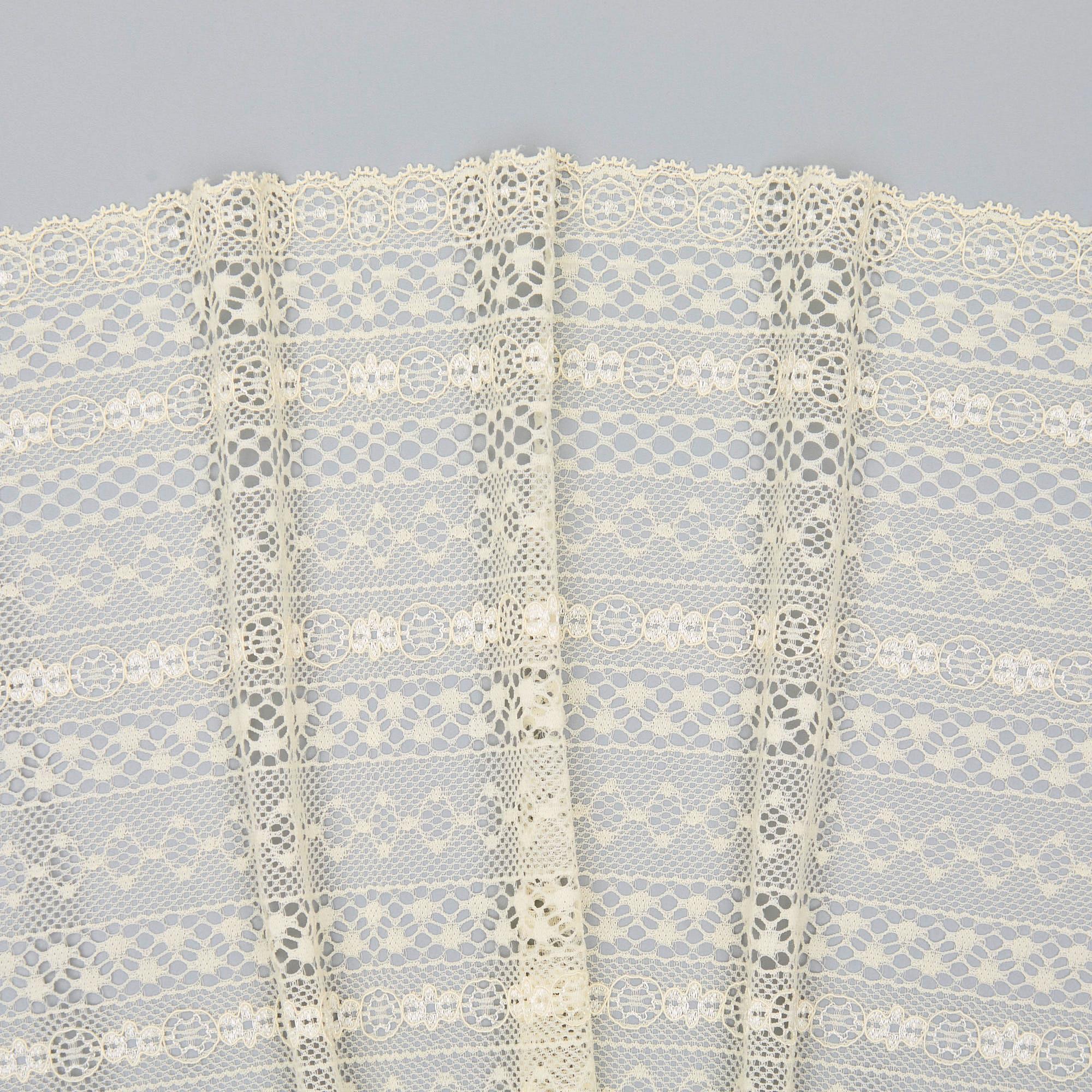 Кружево Эластичное V60447 (Айвори, QH220721073A, 11-0510)