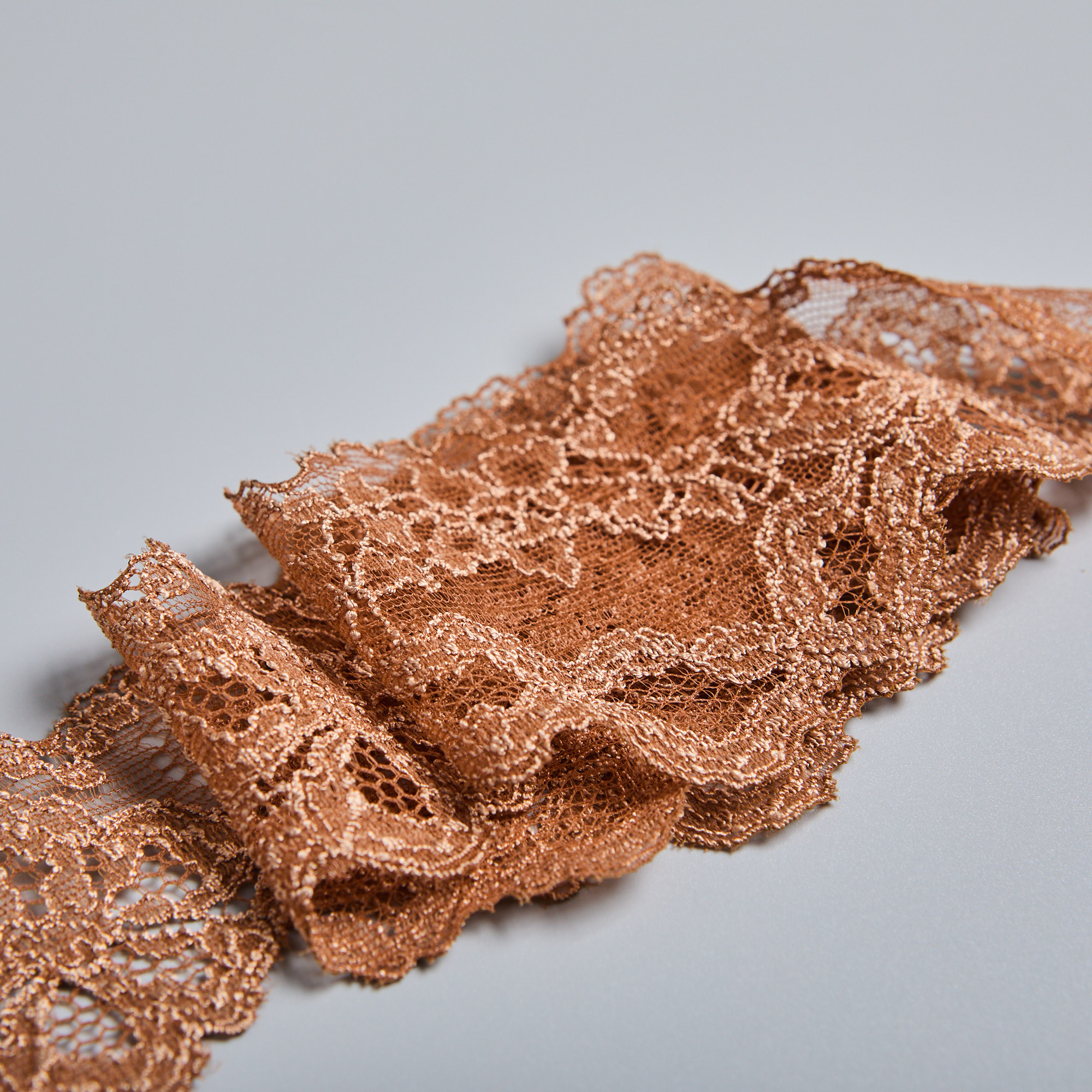 Кружево Эластичное Узкое 107802 (Бежевый, 407443, БП)