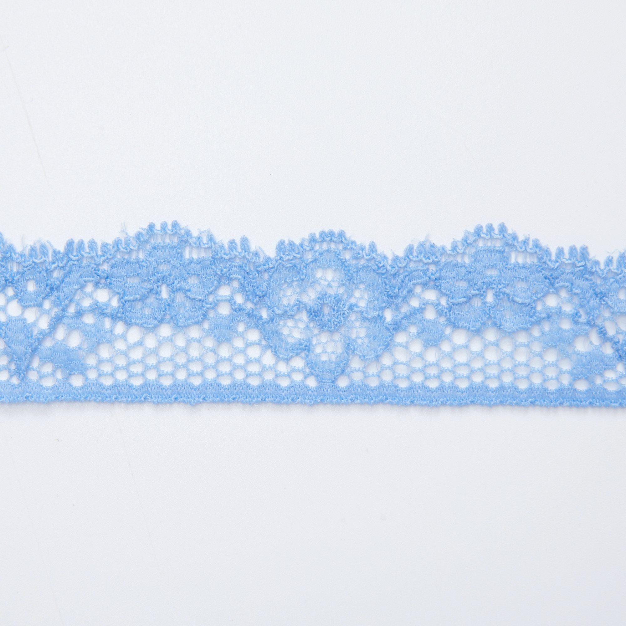 Кружево эластичное узкое D39307H (Голубой, 441341, БП)