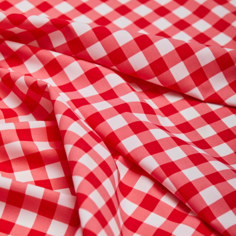 Микрофибра принт stt163p (Белый, C/1 Red check, БП)