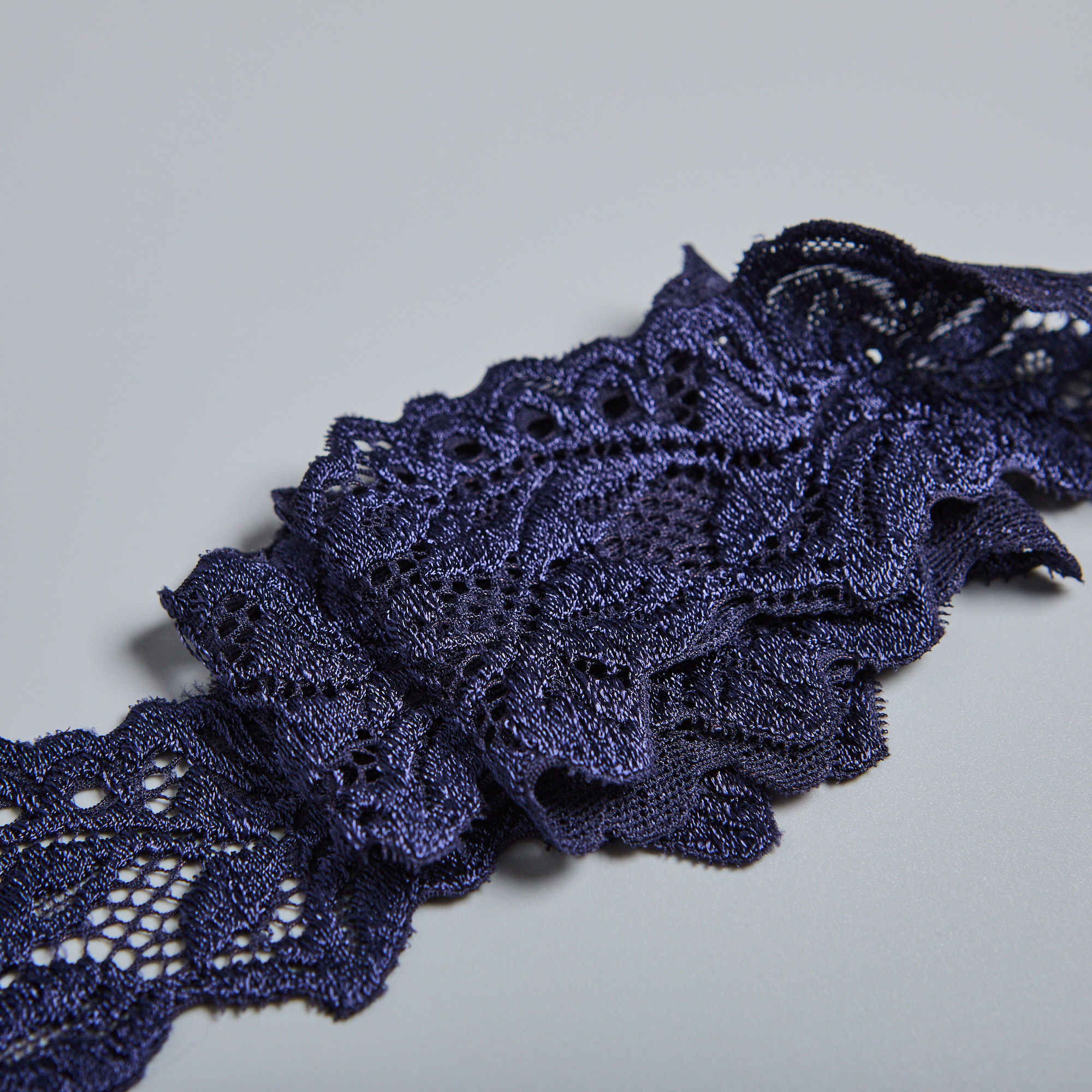 Кружево Эластичное Узкое 6755 (Синий, A14006136, БП)