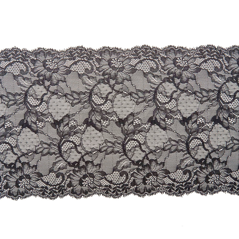 Кружево Эластичное H6471M (Черный, Стандарт, БП)