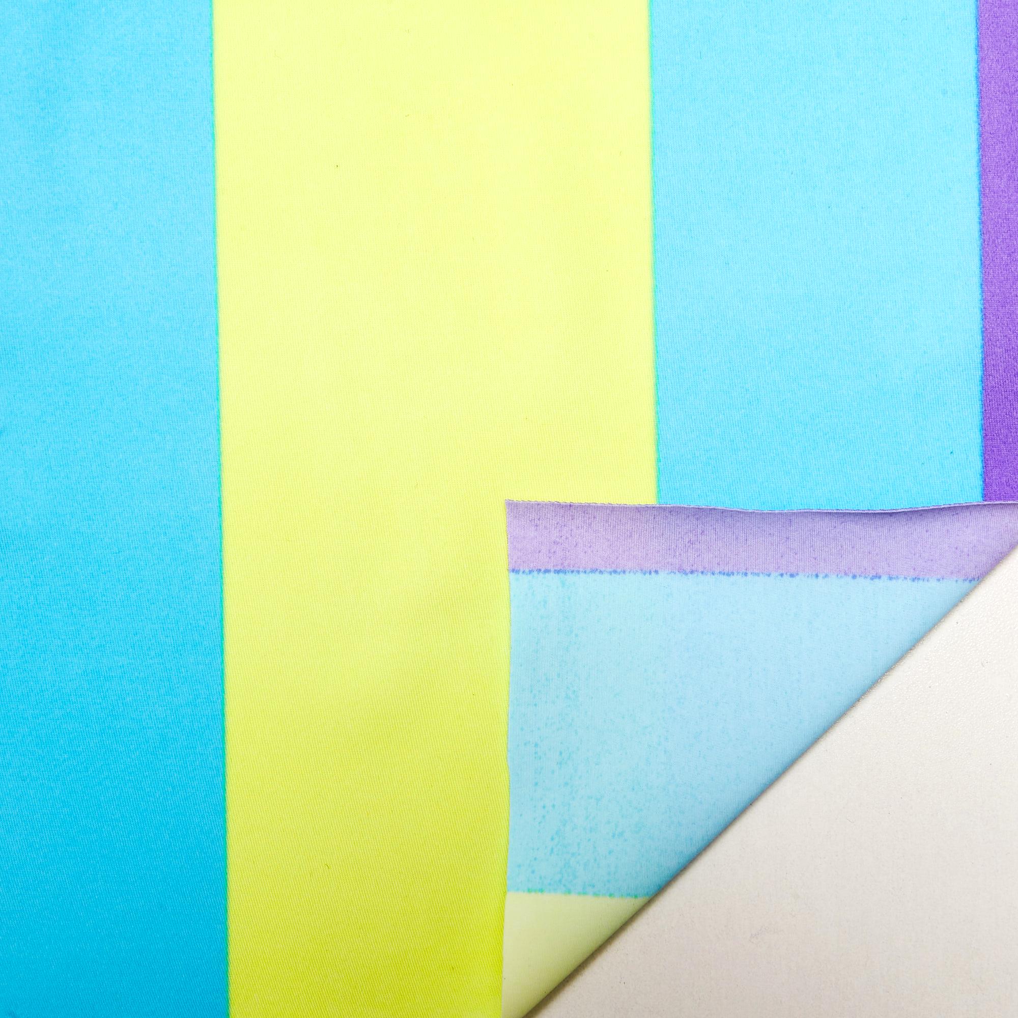 Микрофибра принт stt002fp (Желтый, Stripe Sky/Lemon, БП)