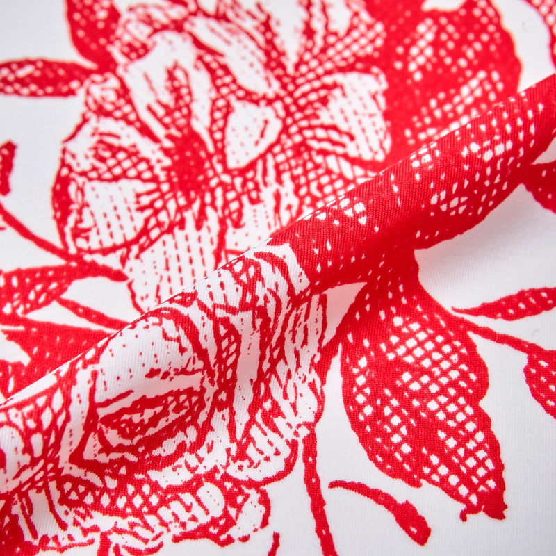 Микрофибра принт WH1005p (Красный, CA125905-2E, БП)