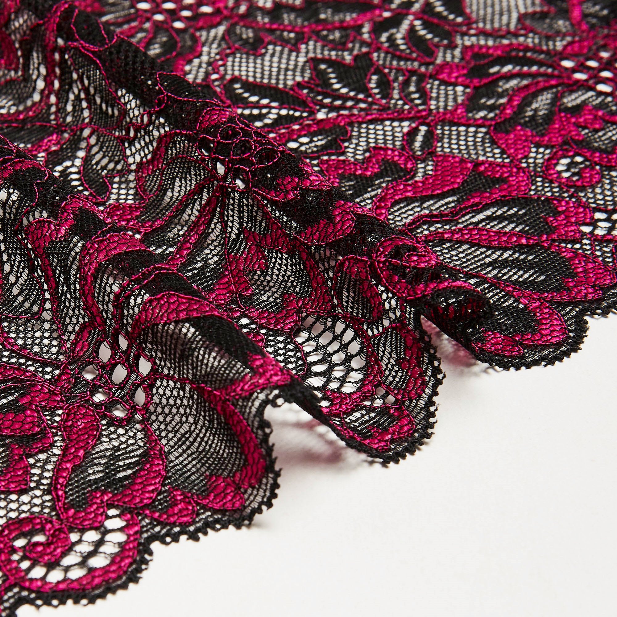 Кружево эластичное H070282S (Черный, S151005021, БП)