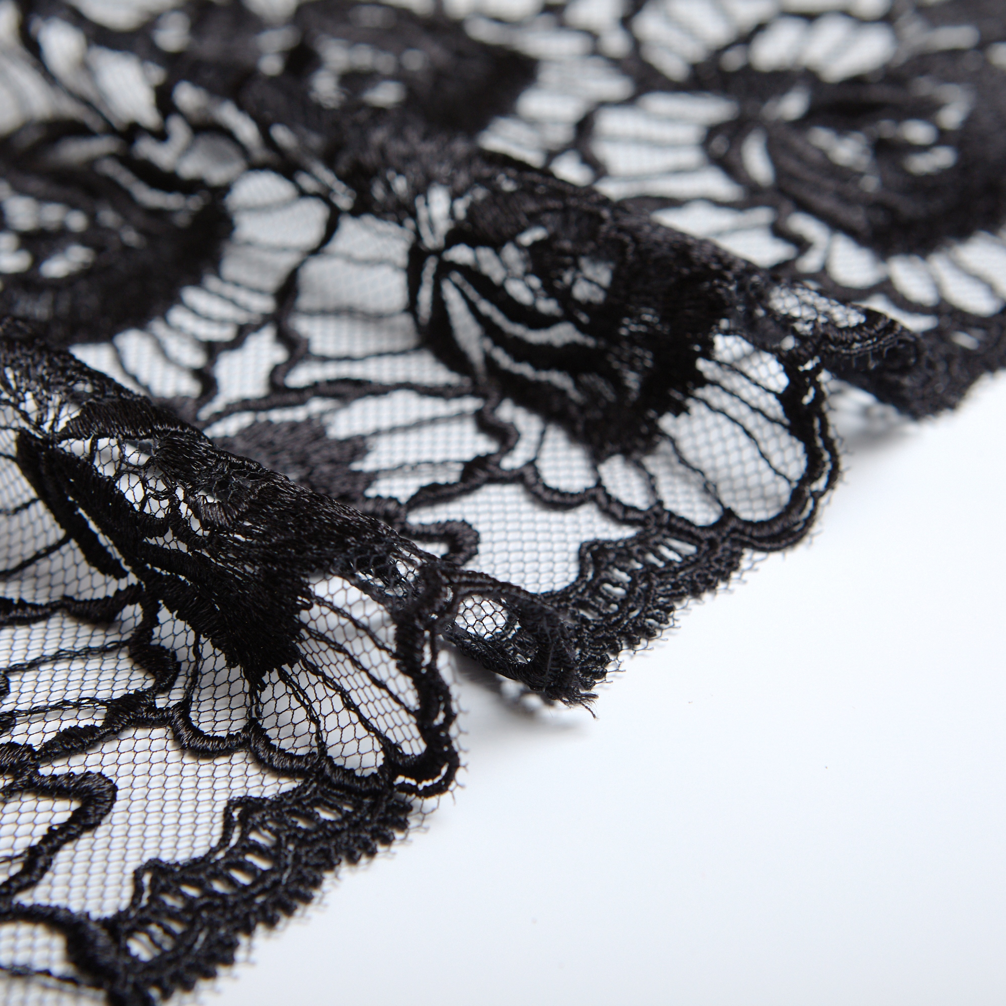 Вышивка На Сетке Неэластичной T424494 (Черный, Стандарт, БП)