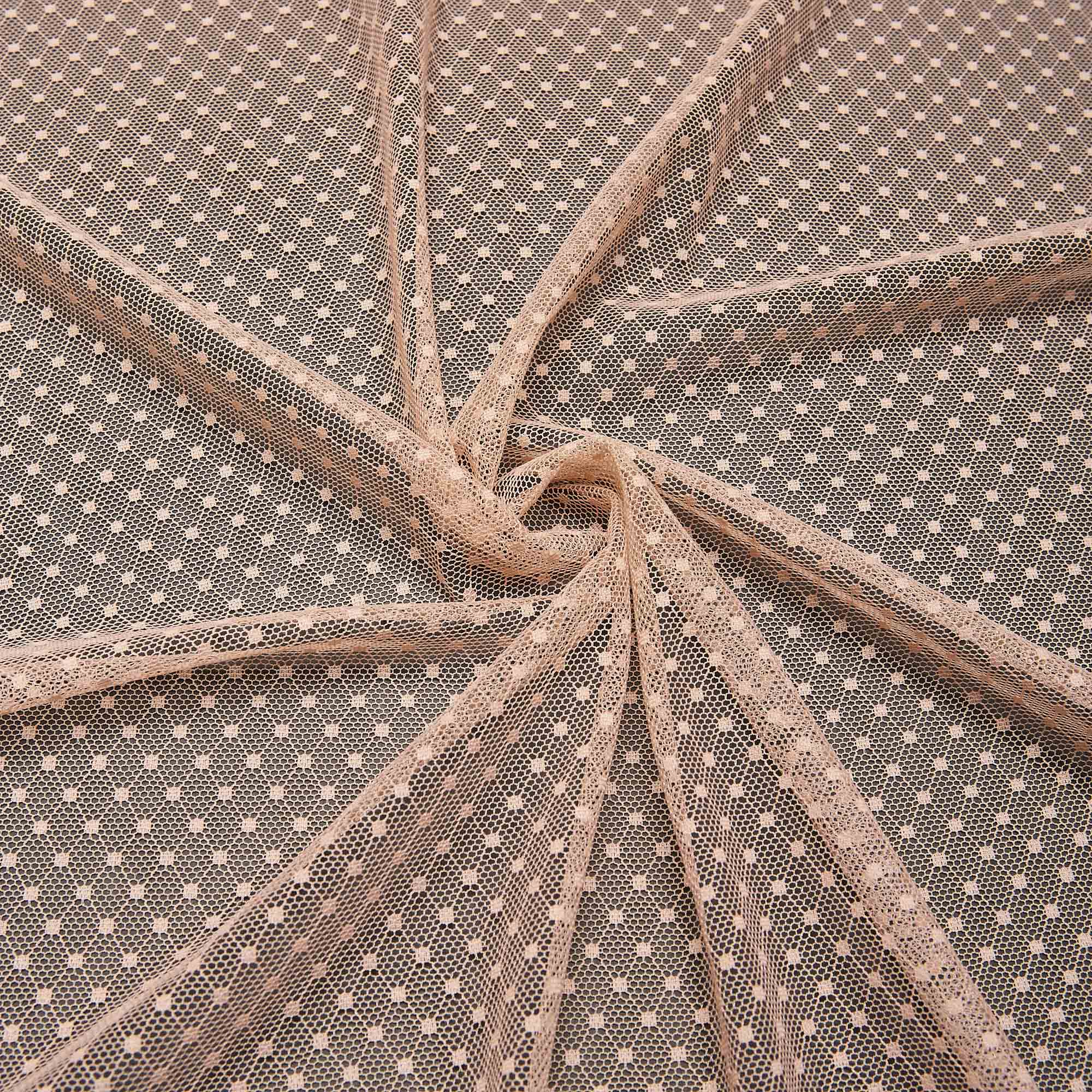 Сетка Эластичная Фактурная L194 (Бежевый, N17072672A, БП)