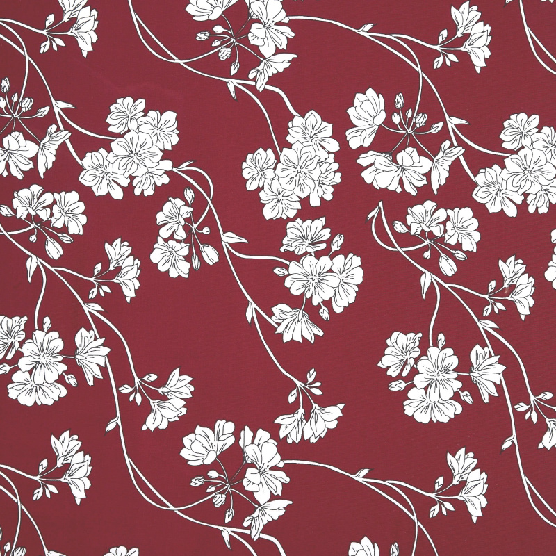 Микрофибра Принт ZH1186 (Бордовый, CA228482-1E, БП)