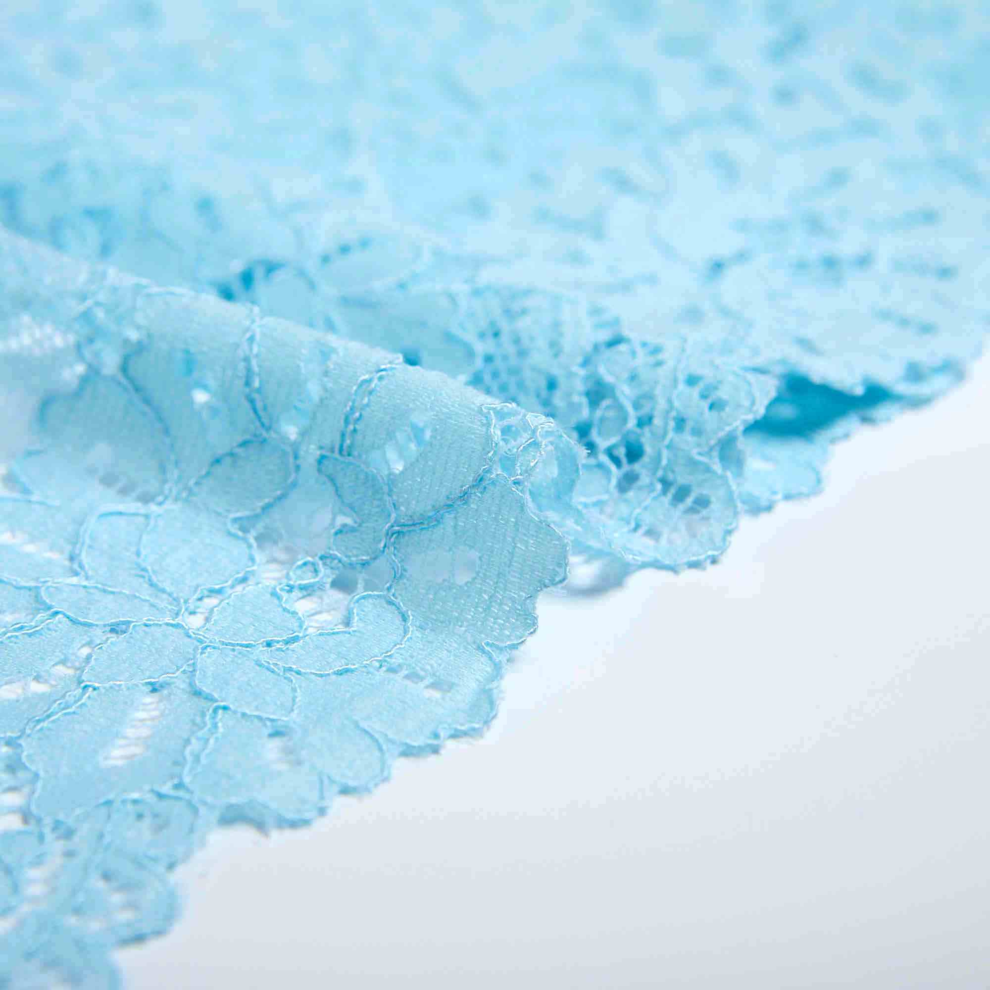 Кружево эластичное HD087C (Голубой, FL000657, БП)