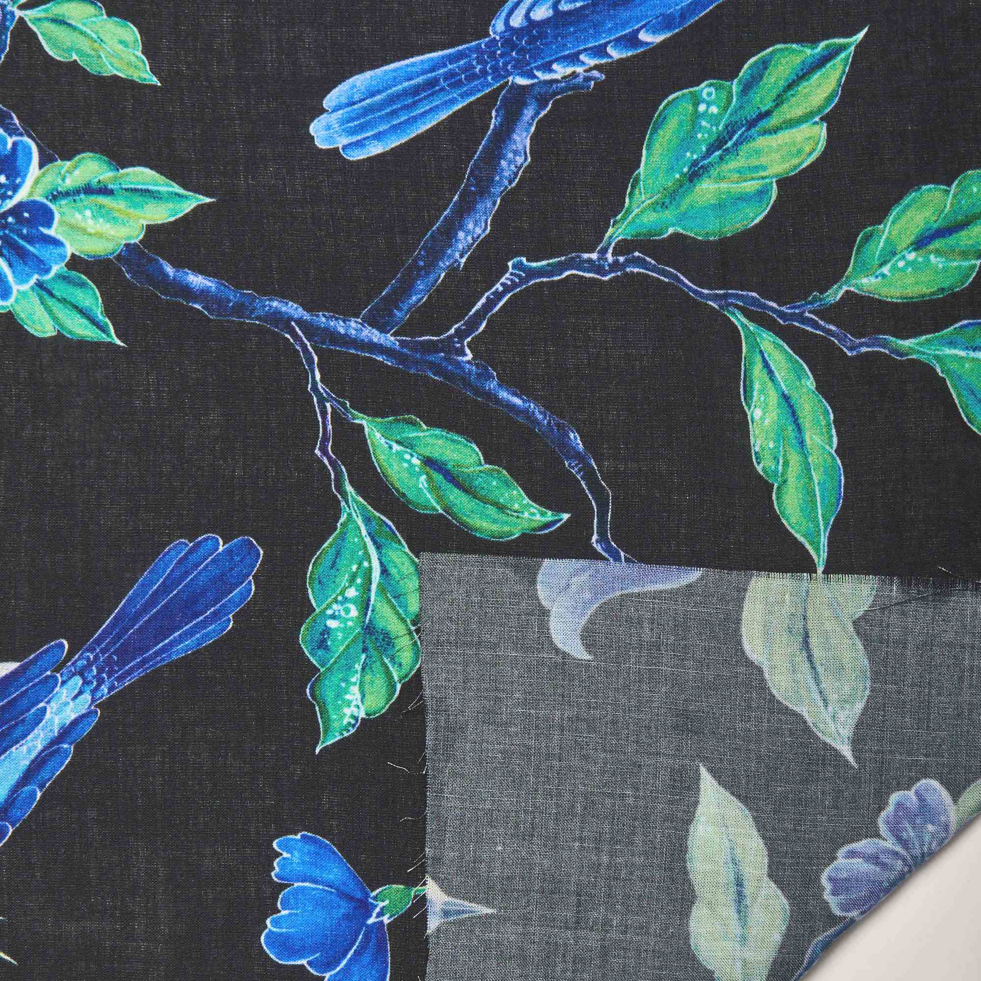 Вискоза тканая принт RM003p (Черный, PMZP1707114 Lisa, БП)