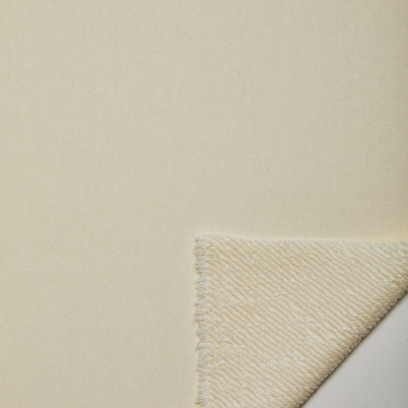 Хлопок трикотажный Футер 3х нитка петля/диагональ 330гр (Айвори, ACIK EKRU, БП)