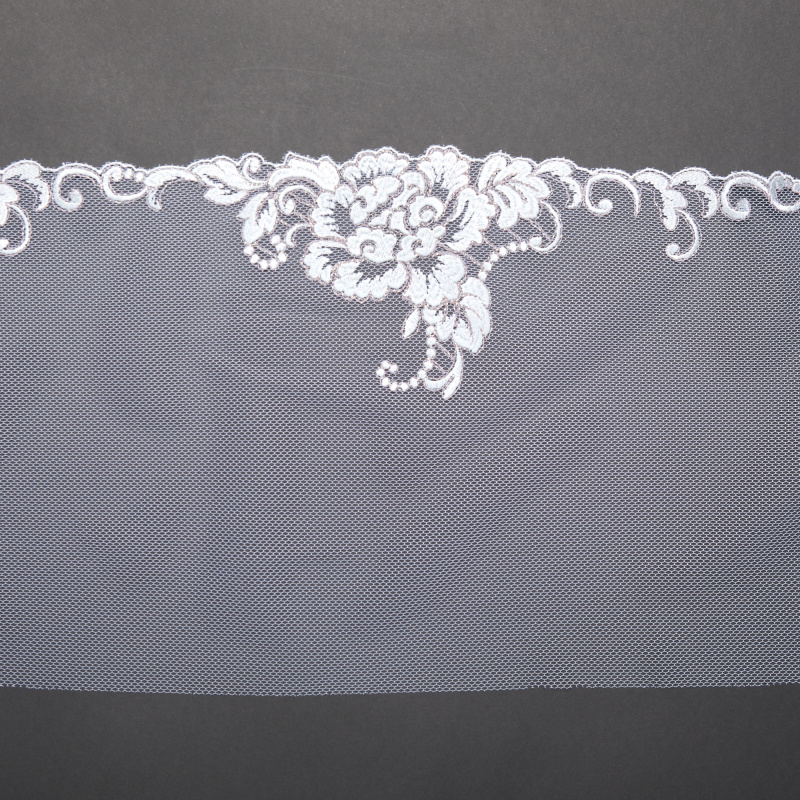 Вышивка На Сетке Неэластичной 412105 (Белый, K47808, БП)