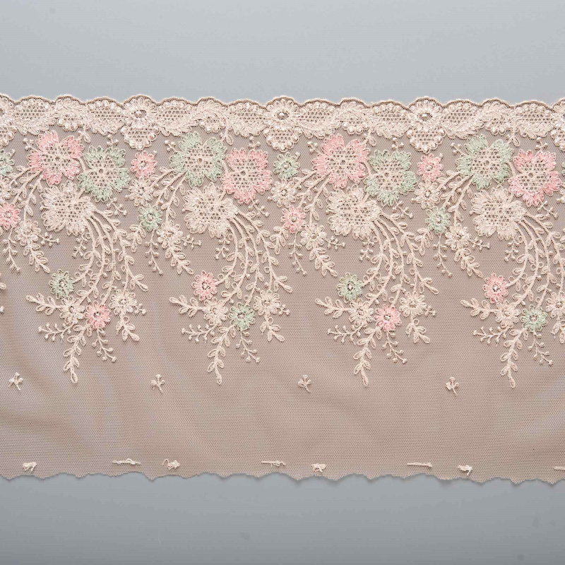 Вышивка На Сетке Неэластичной 420776 (Бежевый, col.B 076/15 beige, БП)