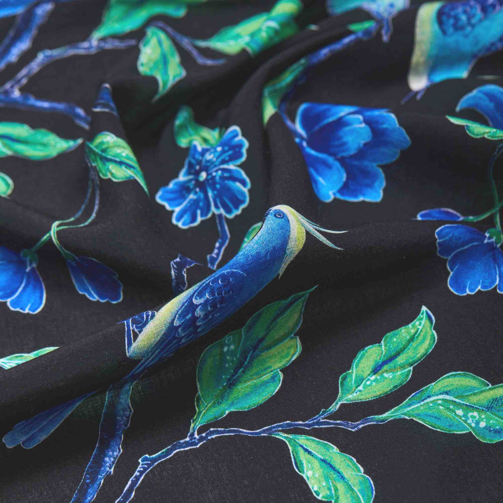 Вискоза тканая принт RM003p (Черный, PMZP1707114 Lisa, БП)