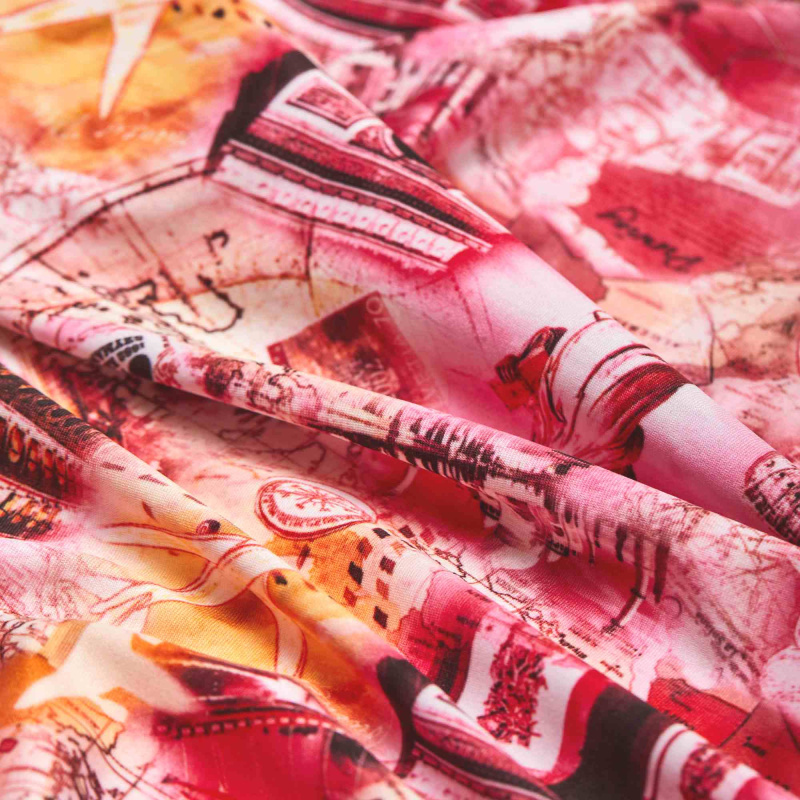 Микрофибра Принт D61203071 65001 KP123 (Розовый, 65001, БП)