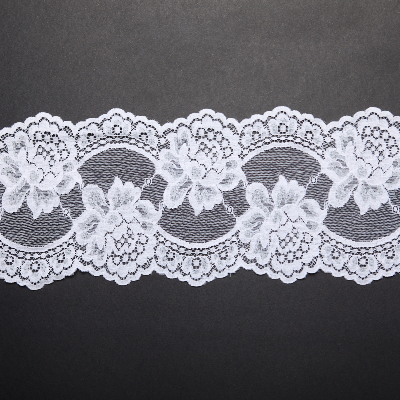 Кружево Эластичное M05265.15 (Белый, off white, БП)