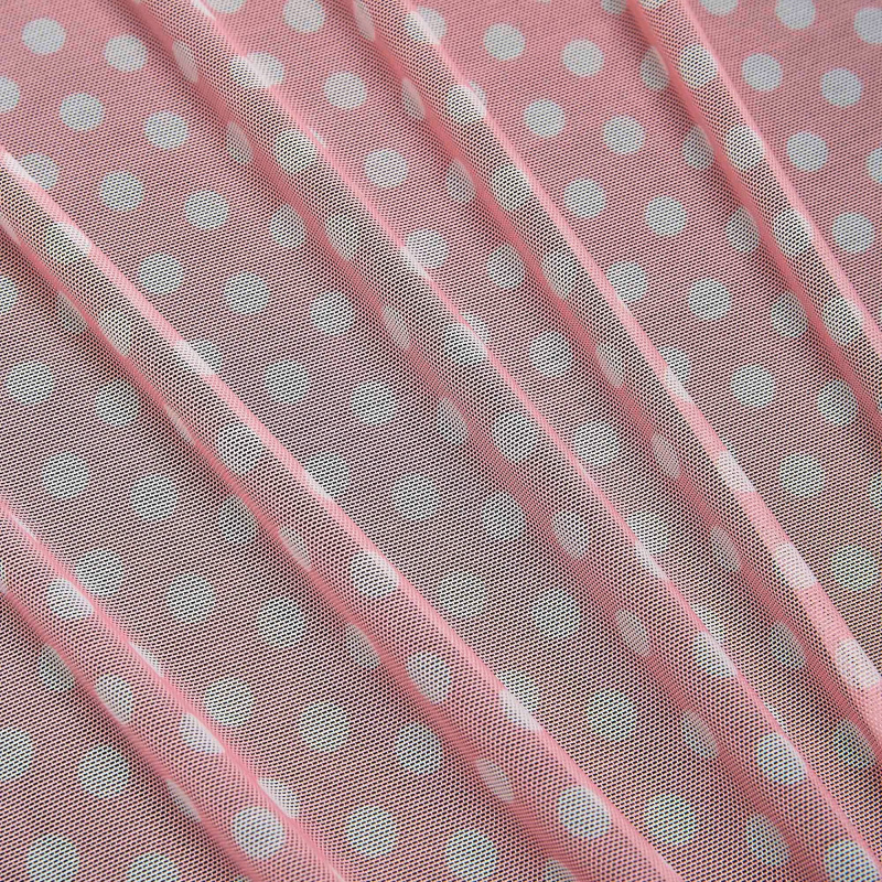 Сетка эластичная принт nkkt-1405p (Розовый, NKWD-083 pink, БП)