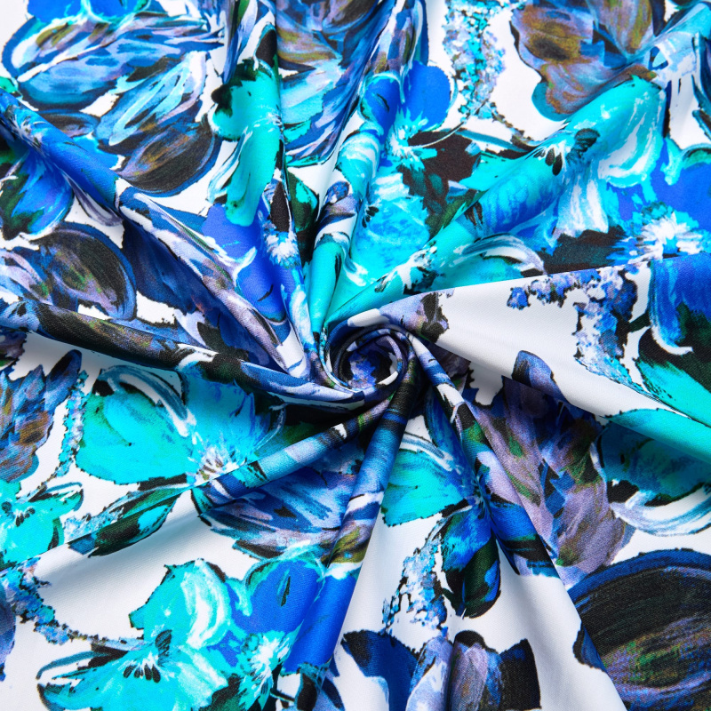 Микрофибра Принт JS4943A (Синий, 102, БП)