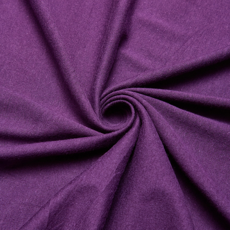 Хлопок трикотажный 524 (Фиолетовый, 319, БП)