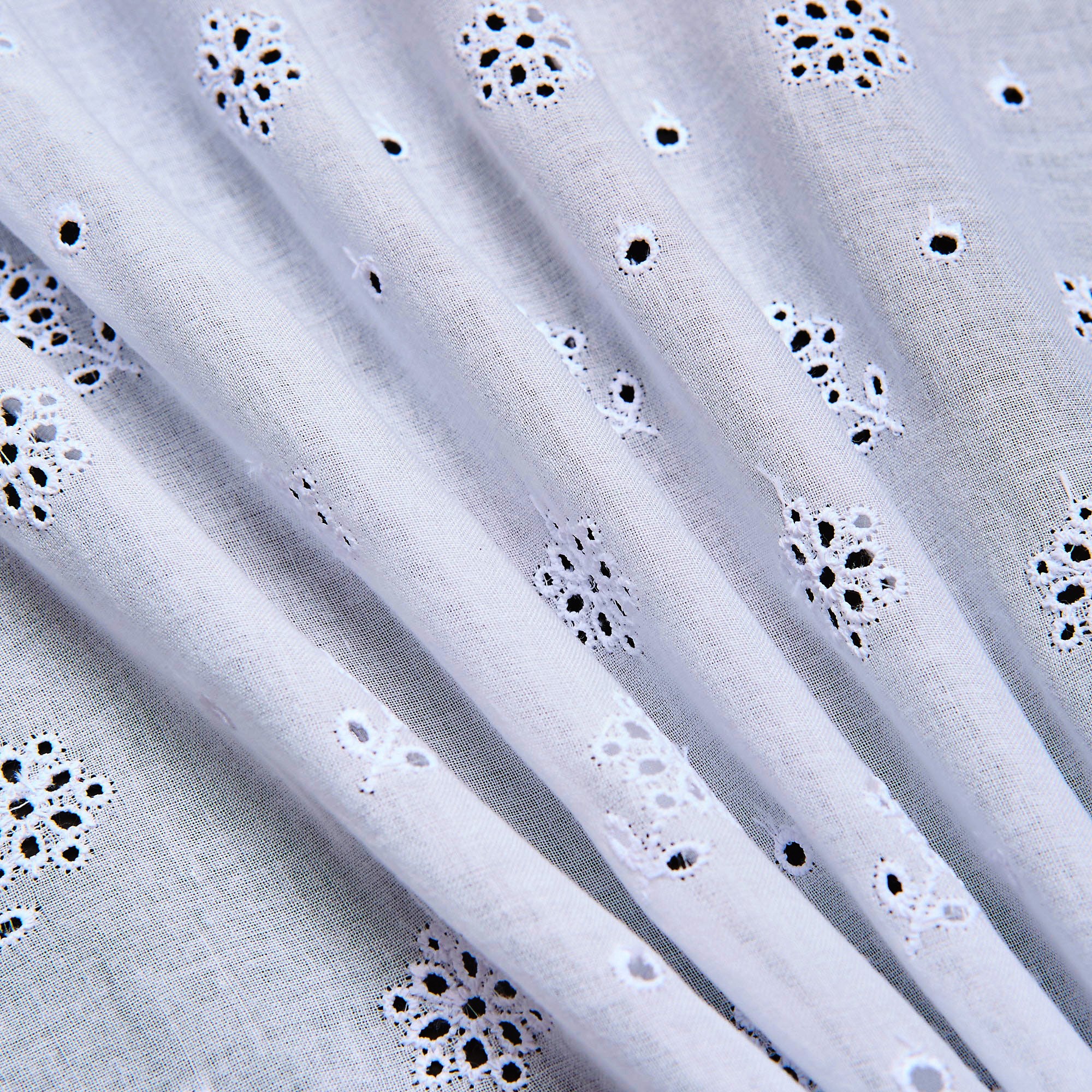 Хлопок тканый с вышивкой ENA00249A (Белый, 034, БП)