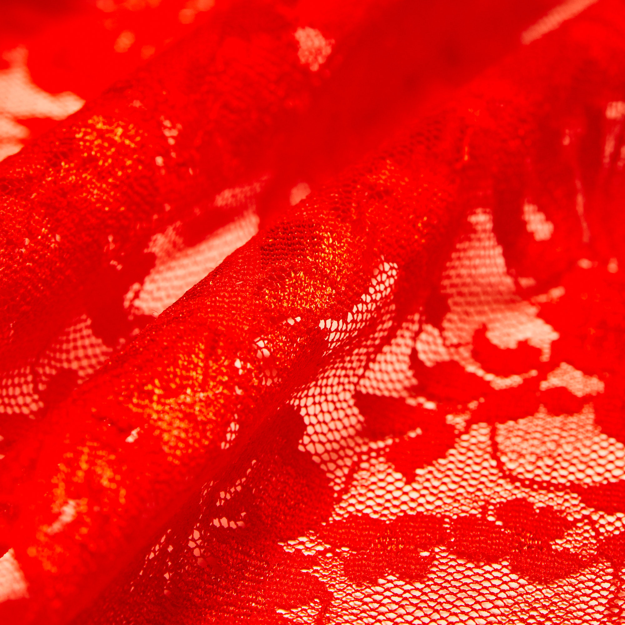 Кружевное эластичное полотно l240 (Красный, 738861A, БП)