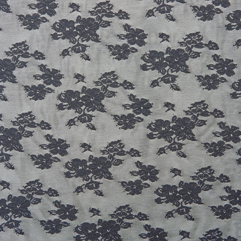 Кружевное Эластичное Полотно E2948M (Черный, Стандарт, БП)