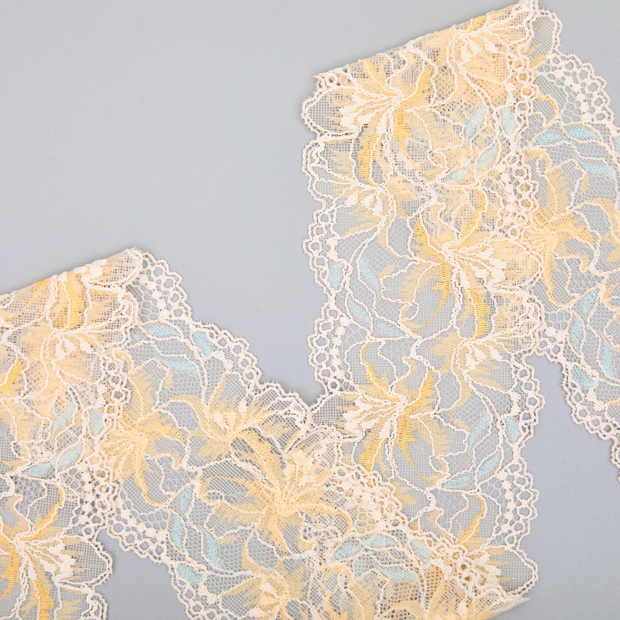 Кружево Эластичное Узкое UK525Q (Желтый, MG000329C, БП)