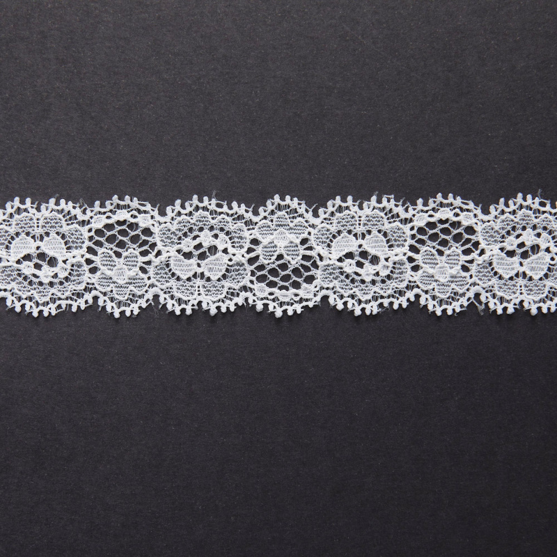 Кружево Эластичное Узкое JE32/644RB (Айвори, naturelle, БП)