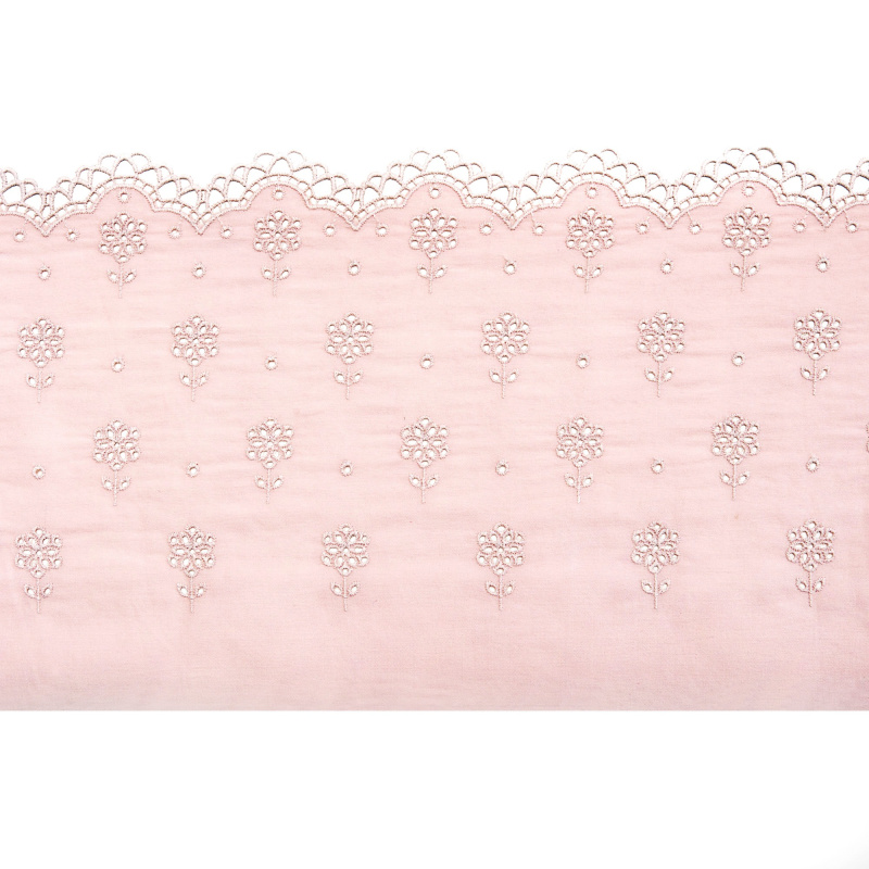 Вышивка на хлопке ENT01987A (Розовый, 032, БП)