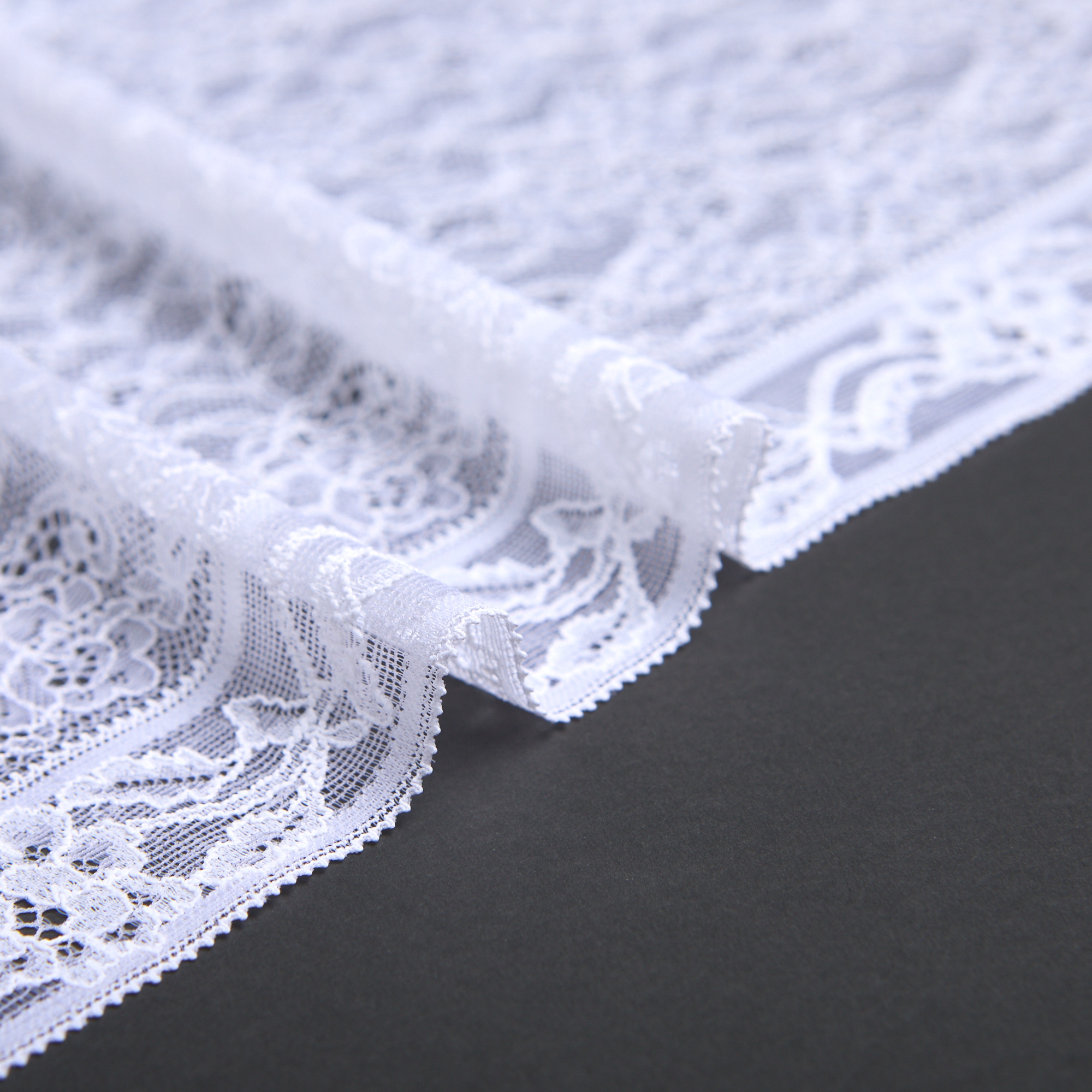 Кружево Эластичное HY312A (Белый, Стандарт, БП)